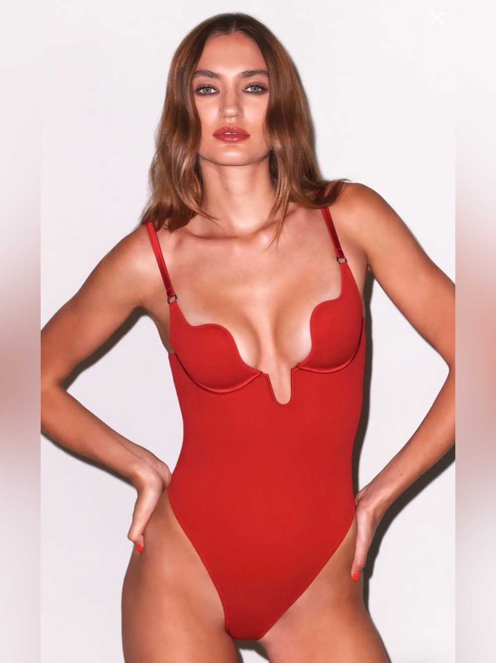U Plunge bodysuit by Fleur Du Mal